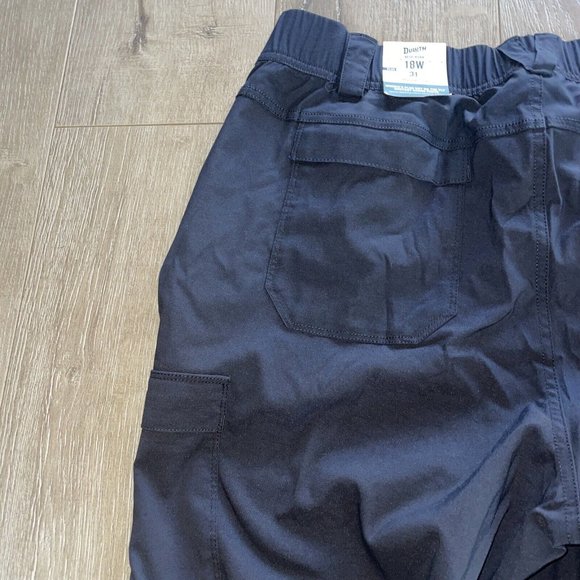 Duluth Women's Plus Dry on the Fly Improved Bootcut Pants Black 18Wx31 NWT - Picture 11 of 11